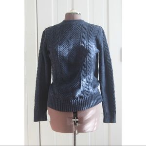 GapKids Navy Blue Cabled Sweater